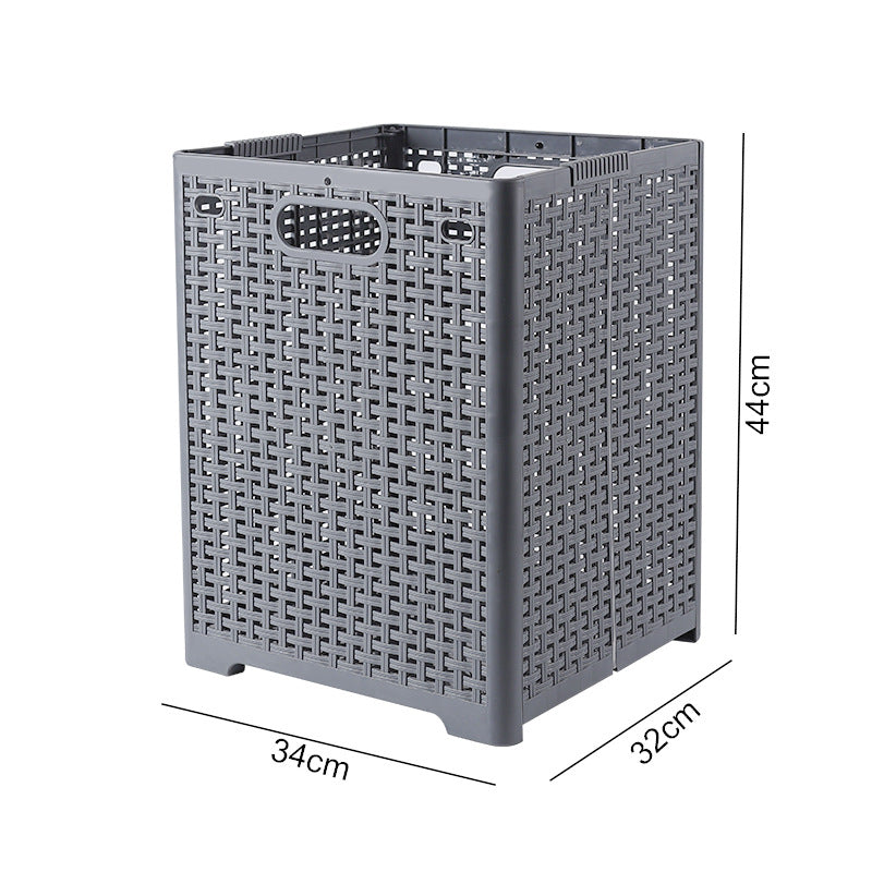 Size L Foldable PP Laundry Basket Clothes Hamper Storage Holder for Home Bathroom Size L Foldable PP Laundry Basket Clothes Hamper Storage Holder for Home Bathroom